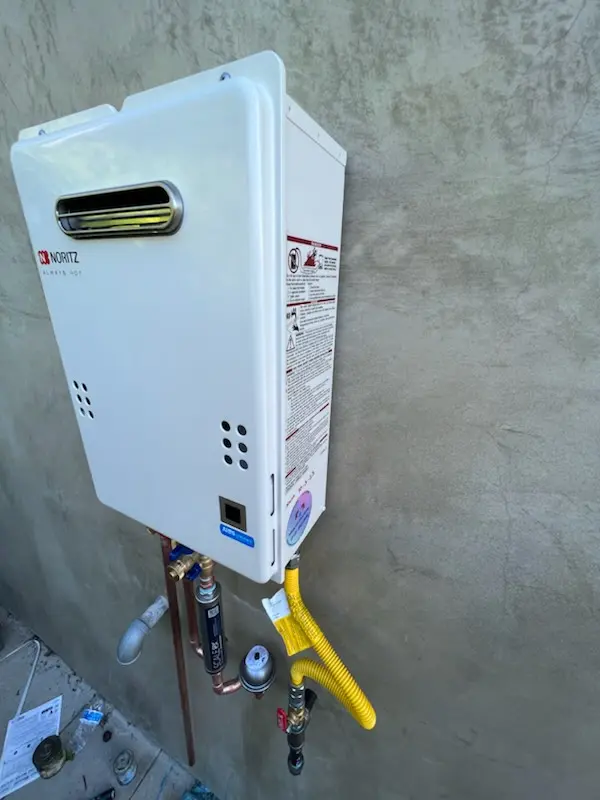 Tankless water heater installation for Collier City homes