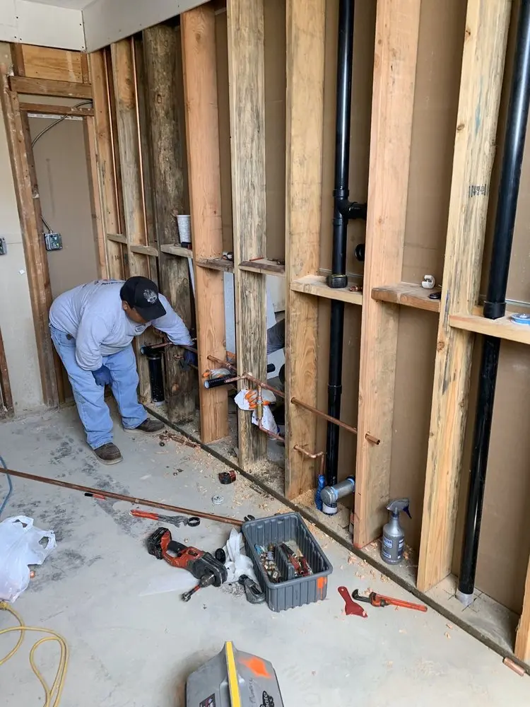 Commercial rough-in plumbing for Water Heater Replacement in Collier City
